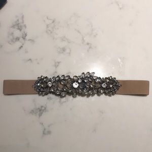BCBG MaxAzria Jeweled Elastic Belt